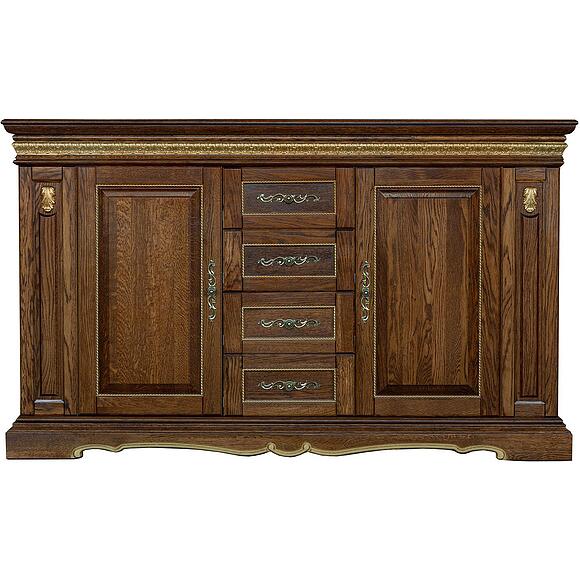 Тумба «Милана 14/1с» П4.265.0.13(265.14/1с), Цвет: Черешня с золочением