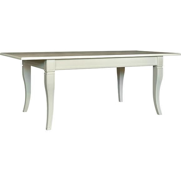 Стол обеденный «Кинг» П4.193.4.03 (П613.03), Материал: массив дуба, Цвет: Слоновая кость