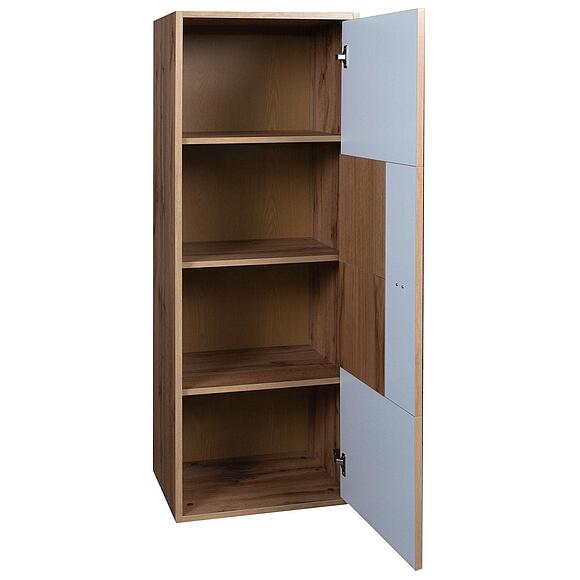 Шкаф навесной «Гелиос» П550.30-01, Материал: ЛДСП+МДФ, Цвет: Дуб Вотан + серый