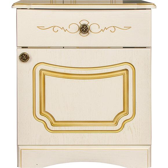 Тумба «Беатрис 2661» БМ831, Цвет: Жасмин с золочением