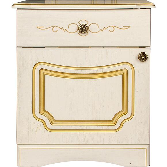 Тумба «Беатрис 2661-01» БМ831, Цвет: Жасмин с золочением