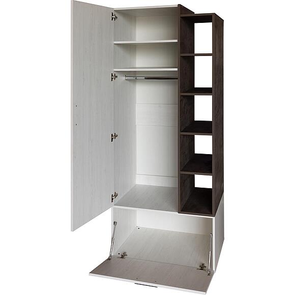 Шкаф комбинированный «Луна» П7.049.1.11, Материал: ЛДСП, Цвет: сосна рандерс + оникс