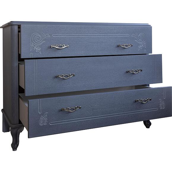 Комод «Флорентина» БМ2.851.1.31(2673), Материал: МДФ, облицованная шпоном дуба, Цвет: голубой агат