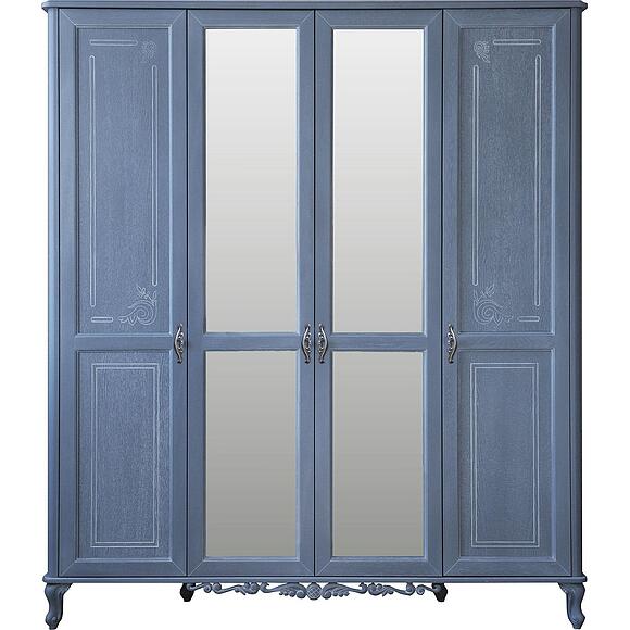 Шкаф для одежды 4д «Флорентина» БМ2.851.1.27-01(2678-01), Материал: МДФ, облицованная шпоном дуба, Цвет: голубой агат (IMG_011_novyie-ruchki-kopiya.jpg) Шкаф для одежды 4д «Флорентина» БМ2.851.1.27-01(2678-01), Материал: МДФ, облицованная шпоном дуба, Цвет: голубой агат