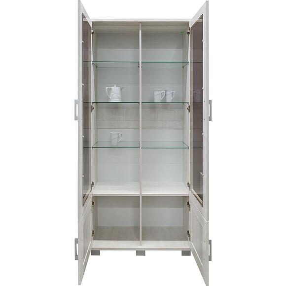 Шкаф с витриной «Оникс» П045.102, Материал: ЛДСП, Цвет: Сосна Каньон