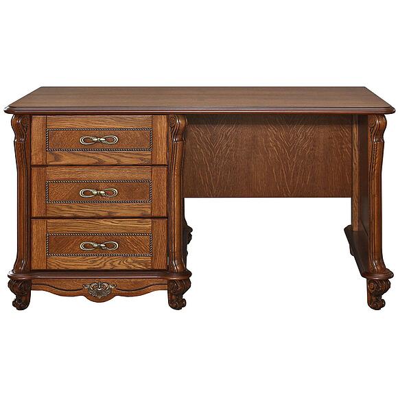 Стол письменный «Алези» П1.350.2.07-01 (П395.07-01), Материал: массив дуба, Цвет: Античная бронза (395-07-01.jpg) Стол письменный «Алези» П1.350.2.07-01 (П395.07-01), Материал: массив дуба, Цвет: Античная бронза