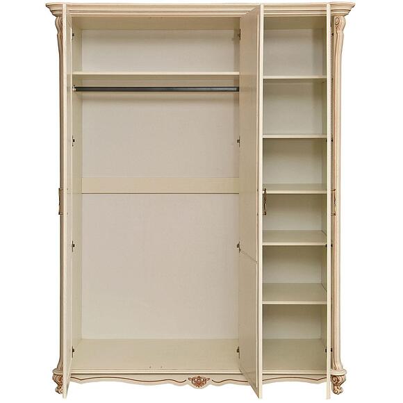 Шкаф для одежды 3д «Алези» П1.350.1.10 (П349.01/2), Материал: массив дуба, Цвет: Слоновая кость с золочением (shkaf_3-dvern_alezi__slon_kost_.jpg) Шкаф для одежды 3д «Алези» П1.350.1.10 (П349.01/2), Материал: массив дуба, Цвет: Слоновая кость с золочением