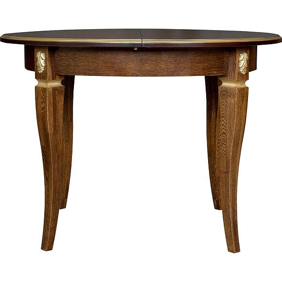 Стол «Милана 12А» П4.265.0.27(318.08), Материал: массив дуба, Цвет: Черешня с золочением