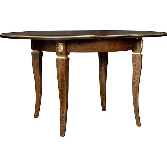 Стол «Милана 12А» П4.265.0.27(318.08), Материал: массив дуба, Цвет: Черешня с золочением