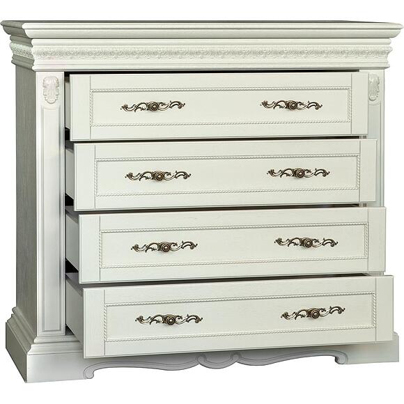 Комод «Милана 11с» П4.265.1.11(294.11с), Цвет: Слоновая кость