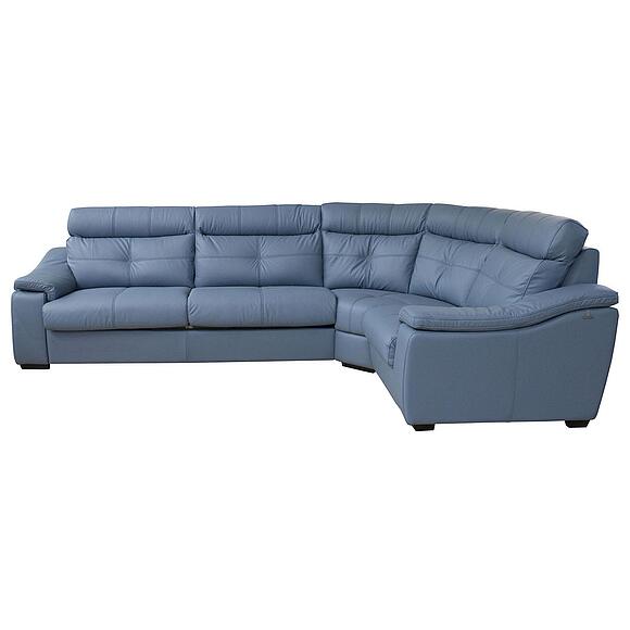 Угловой диван «Барселона 2» (3mL/R901R/L), Материал: натуральная кожа, Группа ткани: 120 группа