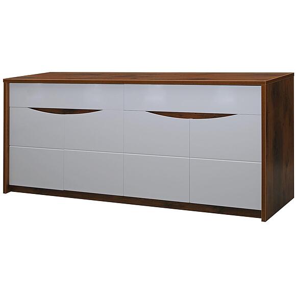 Тумба «Монако» П510.11, Материал: МДФ+ПВХ, Цвет: Дуб Саттер+Белый глянец