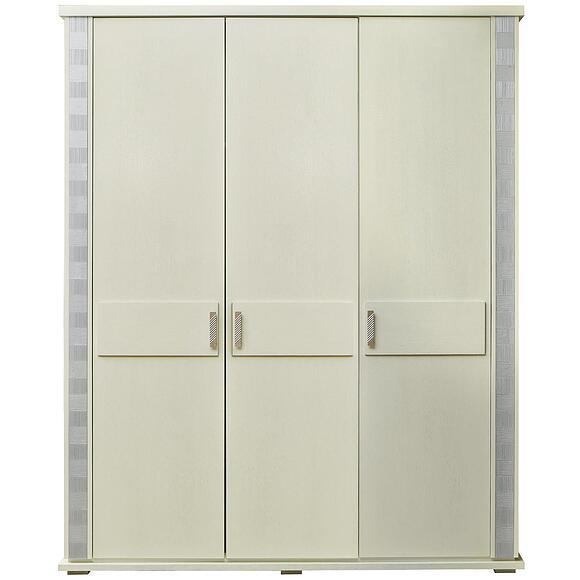 Шкаф для одежды «Тунис» П6.343.1.01 (П344.01/1), Материал: массив дуба, Цвет: Слоновая кость с серебром (Slonovaya_kost_s_serebrom_Shkaf_dlya_odezhdy_Tunis_P344-01-1.jpg) Шкаф для одежды «Тунис» П6.343.1.01 (П344.01/1), Материал: массив дуба, Цвет: Слоновая кость с серебром