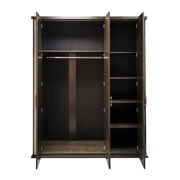 Шкаф для одежды «Тунис» П6.343.1.01 (П344.01/1), Материал: массив дуба, Цвет: Венге с серебром (Shkaf_dlya_odezhdy_Tunis_P344-01-1_Venge_s_serebrom_-_--.jpg) Шкаф для одежды «Тунис» П6.343.1.01 (П344.01/1), Материал: массив дуба, Цвет: Венге с серебром