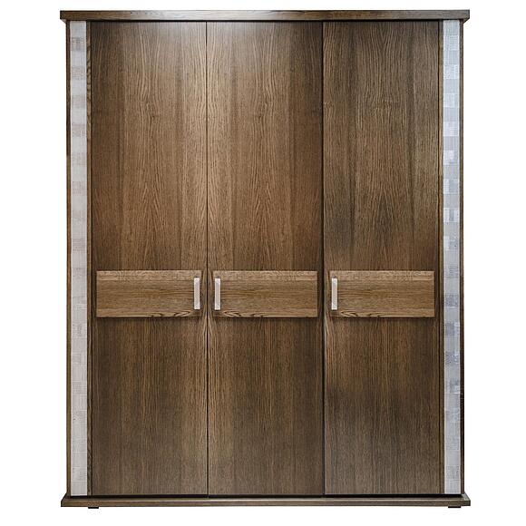 Шкаф для одежды «Тунис» П6.343.1.01 (П344.01/1), Материал: массив дуба, Цвет: Венге с серебром (Shkaf_dlya_odezhdy_Tunis_P344-01-1_Venge_s_serebrom_.jpg) Шкаф для одежды «Тунис» П6.343.1.01 (П344.01/1), Материал: массив дуба, Цвет: Венге с серебром