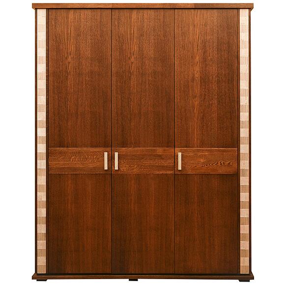 Шкаф для одежды «Тунис» П6.343.1.01 (П344.01/1), Материал: массив дуба, Цвет: Черешня с золочением (Venge_s_serebrom_Shkaf_dlya_odezhdy_Tunis_P344-01-1_.jpg) Шкаф для одежды «Тунис» П6.343.1.01 (П344.01/1), Материал: массив дуба, Цвет: Черешня с золочением