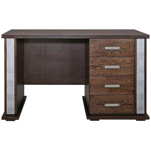 Стол письменный «Тунис» П6.343.2.25 (П343.25-1Ш), Материал: ДСП+шпон, Цвет: Венге с серебром (stol_pism_tunis_p343_25_venge_2-1.jpg) Стол письменный «Тунис» П6.343.2.25 (П343.25-1Ш), Материал: ДСП+шпон, Цвет: Венге с серебром