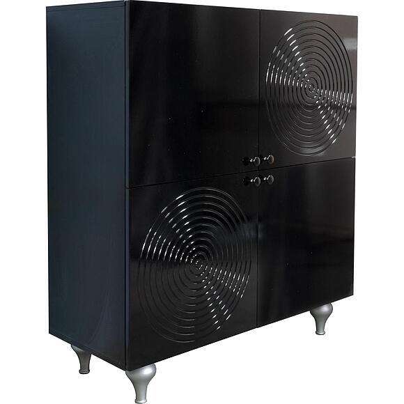 Тумба «Лацио» П6.634.0.03 (П634.03), Цвет: Черный глянец / черный