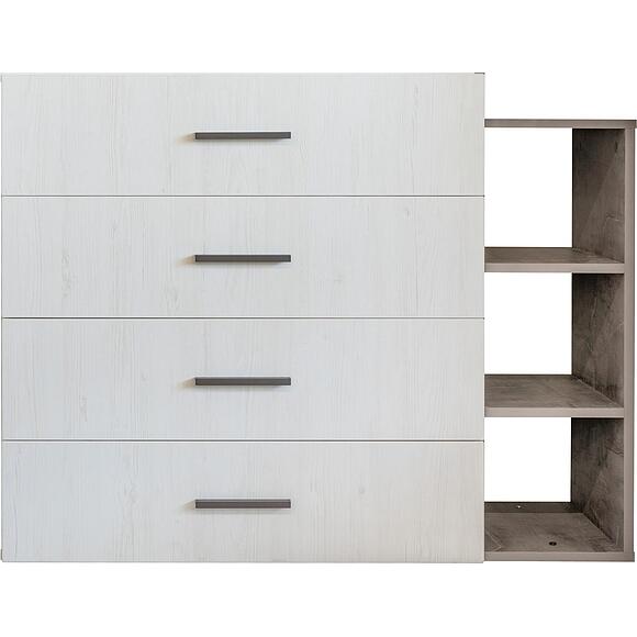 Комод «Луна» П7.049.1.31, Цвет: сосна рандерс + оникс