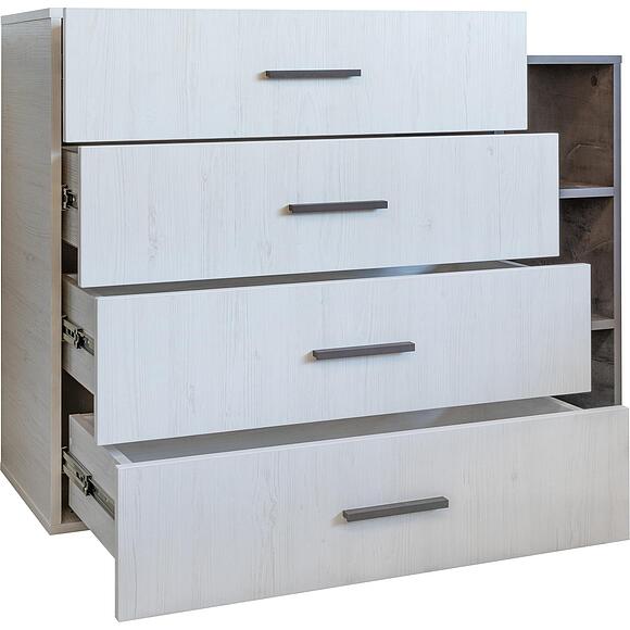 Комод «Луна» П7.049.1.31, Цвет: сосна рандерс + оникс