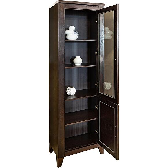 Шкаф «Амадей» П6.635.0.01 (П635.01), Материал: массив дуба, Цвет: Горячий шоколад