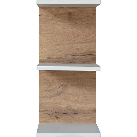 Полка консольная «Фридом» П6.638.0.04 (П638.04), Цвет: Дуб Вотан + белый