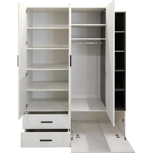 Шкаф комбинированный «Луна» П7.049.1.13, Материал: ЛДСП, Цвет: сосна рандерс + оникс