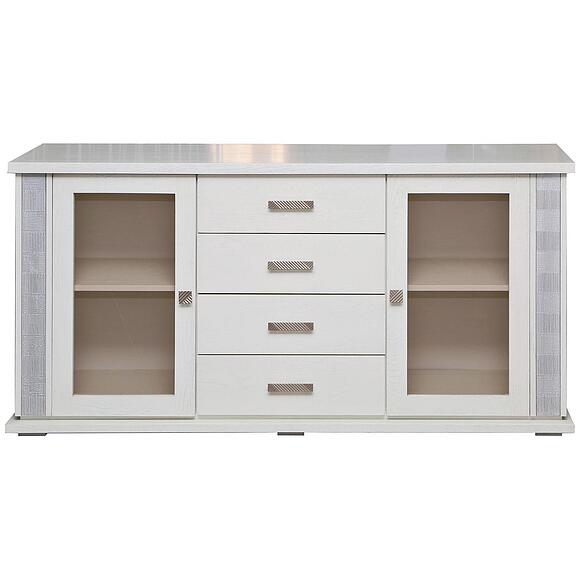 Тумба комбинированная «Тунис» П6.343.0.03 (П343.03Ш), Цвет: Слоновая кость с серебром (tumba_kombinir_tunis_p343_03sh_slon_kost_3.jpg) Тумба комбинированная «Тунис» П6.343.0.03 (П343.03Ш), Цвет: Слоновая кость с серебром