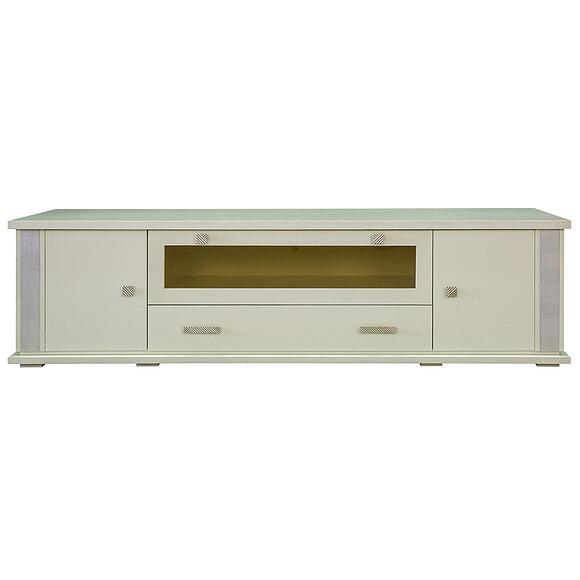 Тумба ТВ «Тунис» П6.343.0.02 (П343.02Ш), Цвет: Слоновая кость с серебром (4J4A1957.jpg) Тумба ТВ «Тунис» П6.343.0.02 (П343.02Ш), Цвет: Слоновая кость с серебром