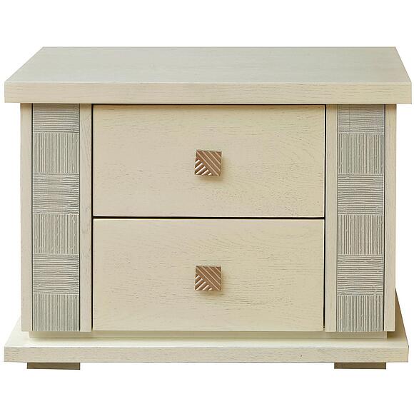 Тумба прикроватная «Тунис» П6.343.1.04 (П344.04), Цвет: Слоновая кость с серебром