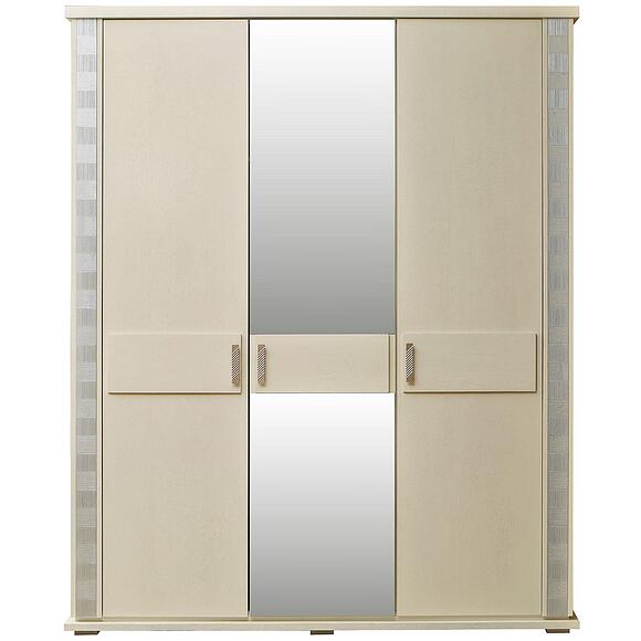 Шкаф для одежды «Тунис» П6.343.1.01-01 (П344.01), Материал: массив дуба, Цвет: Слоновая кость с серебром (shkaf_dlya_odejdy_tunis_p344_01_slon_kost.jpg) Шкаф для одежды «Тунис» П6.343.1.01-01 (П344.01), Материал: массив дуба, Цвет: Слоновая кость с серебром