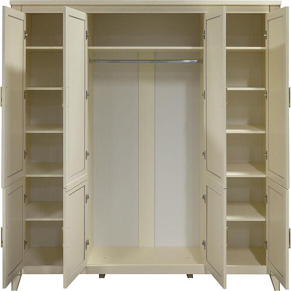 Шкаф для одежды 4д «Амадей» П6.635.1.01, Материал: массив дуба, Цвет: Античная темпера с золочением