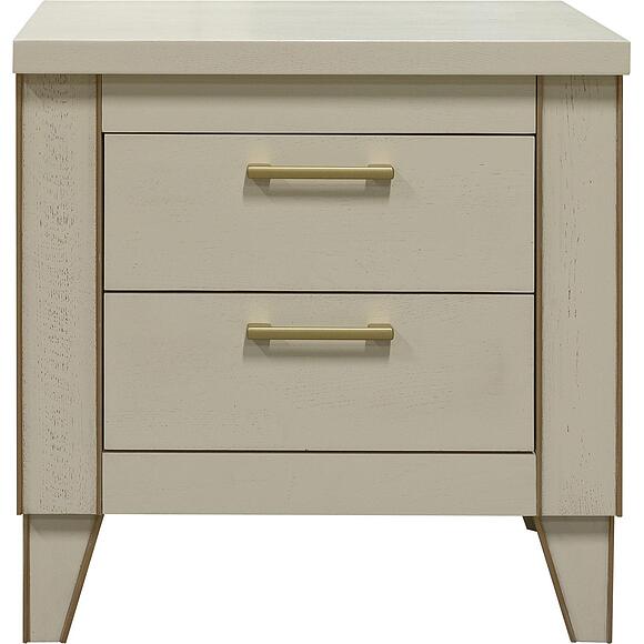 Тумба прикроватная «Амадей» П6.635.1.04, Материал: массив дуба, Цвет: Античная темпера с золочением