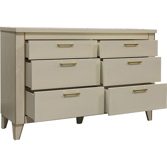 Комод «Амадей» П6.635.1.17 (П635.14), Материал: массив дуба, Цвет: Античная темпера с золочением