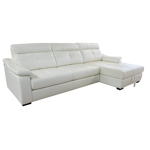 Угловой диван «Барселона 2» (3mL/R8mR/L), Материал: натуральная кожа, Группа ткани: 120 группа