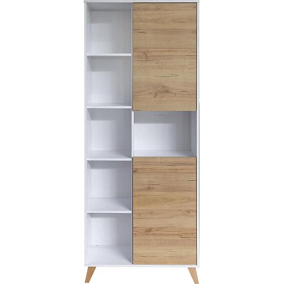 Шкаф «Денвер» П6.639.0.01(639.01), Материал: ЛДСП, Цвет: Дуб Кантри золотой + Белый