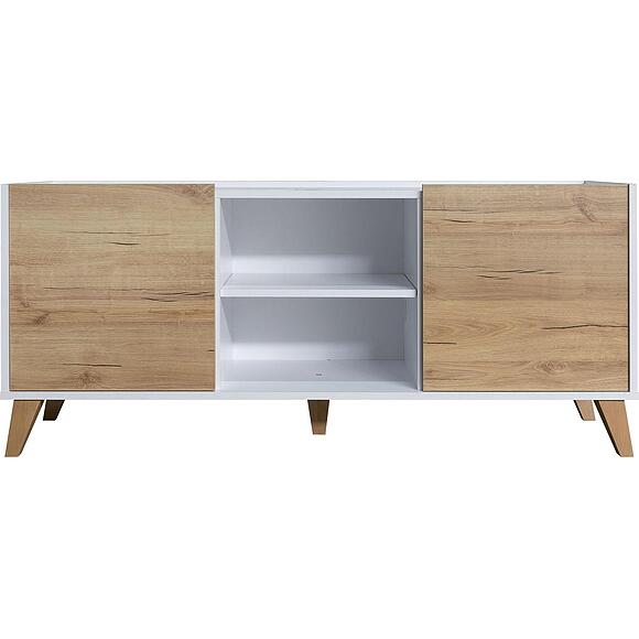 Тумба «Денвер» П6.639.0.02(639.02), Материал: ЛДСП, Цвет: Дуб Кантри золотой + Белый