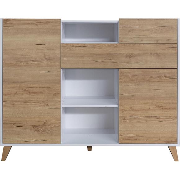 Тумба «Денвер» П6.639.0.10(639.10), Материал: ЛДСП, Цвет: Дуб Кантри золотой + Белый