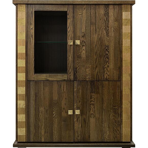 Тумба комбинированная «Тунис» П6.343.0.23 (П343.23/1Ш), Цвет: Венге c золочением (8C3A9129.jpg) Тумба комбинированная «Тунис» П6.343.0.23 (П343.23/1Ш), Цвет: Венге c золочением