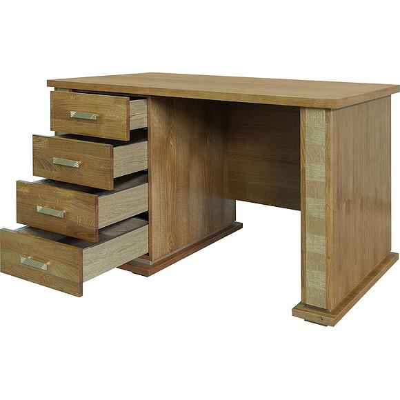 Стол письменный «Тунис» П6.343.2.25-01 (П343.25Ш), Материал: ДСП+шпон, Цвет: Медовый с золочением (8C3A0647-kopiya.jpg) Стол письменный «Тунис» П6.343.2.25-01 (П343.25Ш), Материал: ДСП+шпон, Цвет: Медовый с золочением