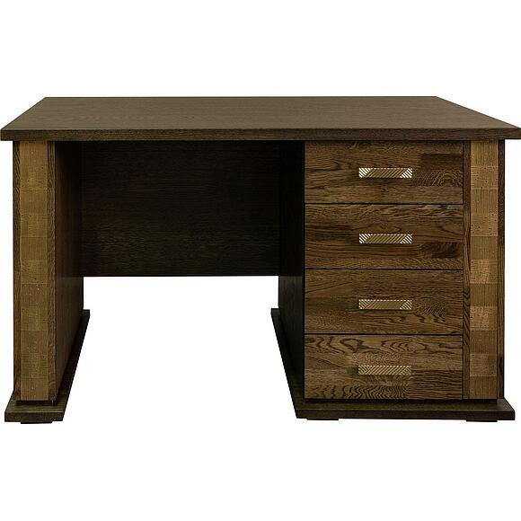 Стол письменный «Тунис» П6.343.2.25 (П343.25-1Ш), Материал: ДСП+шпон, Цвет: Венге c золочением (8C3A0622-kopiya.jpg) Стол письменный «Тунис» П6.343.2.25 (П343.25-1Ш), Материал: ДСП+шпон, Цвет: Венге c золочением