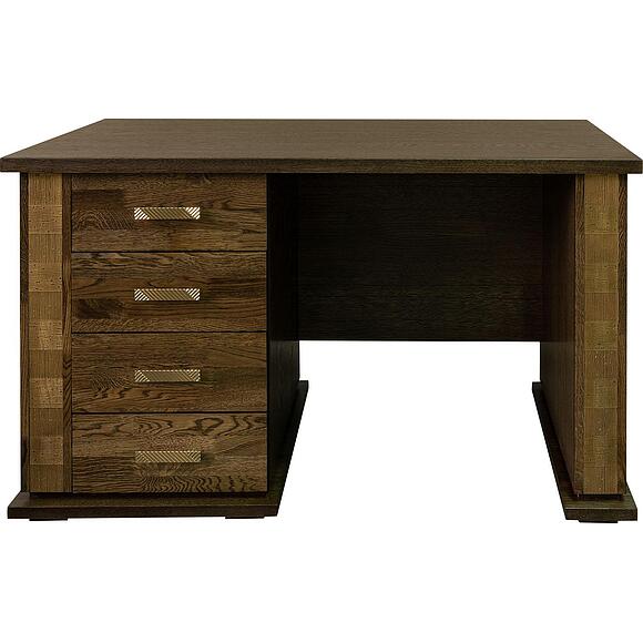 Стол письменный «Тунис» П6.343.2.25-01 (П343.25Ш), Материал: ДСП+шпон, Цвет: Венге c золочением (8C3A0622.jpg) Стол письменный «Тунис» П6.343.2.25-01 (П343.25Ш), Материал: ДСП+шпон, Цвет: Венге c золочением