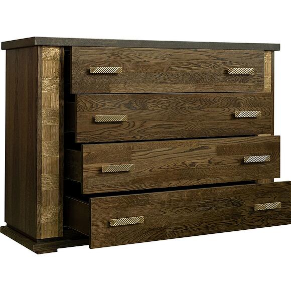 Комод «Тунис» П6.343.1.02 (П344.02), Цвет: Венге c золочением