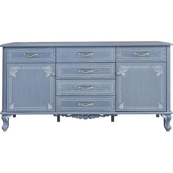 Тумба «Флорентина» БМ2.851.0.34(2681), Материал: МДФ, облицованная шпоном дуба, Цвет: голубой агат