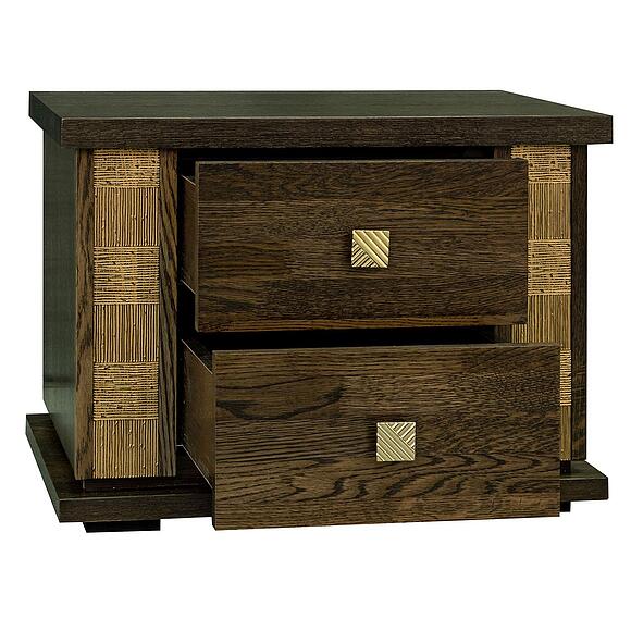 Тумба прикроватная «Тунис» П6.343.1.04 (П344.04), Цвет: Слоновая кость с серебром