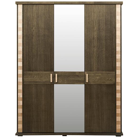 Шкаф для одежды «Тунис» П6.343.1.01-01 (П344.01), Материал: массив дуба, Цвет: Венге c золочением (Shkaf_dlya_odezhdy_Tunis_P344-01_Venge_s_zolocheniyem_.jpg) Шкаф для одежды «Тунис» П6.343.1.01-01 (П344.01), Материал: массив дуба, Цвет: Венге c золочением