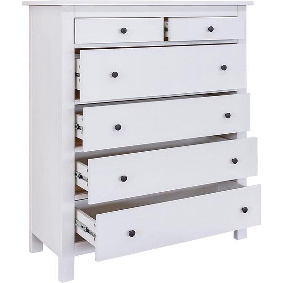 Комод «Нортон» БМ2.768.1.29, Материал: массив сосны, Цвет: Белый воск