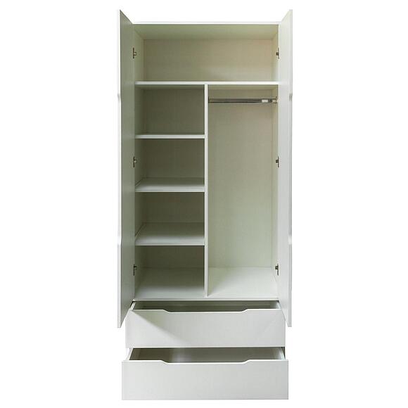 Шкаф для одежды 2д «Линель» П6.934.1.01, Материал: ЛДСП, Цвет: Белый