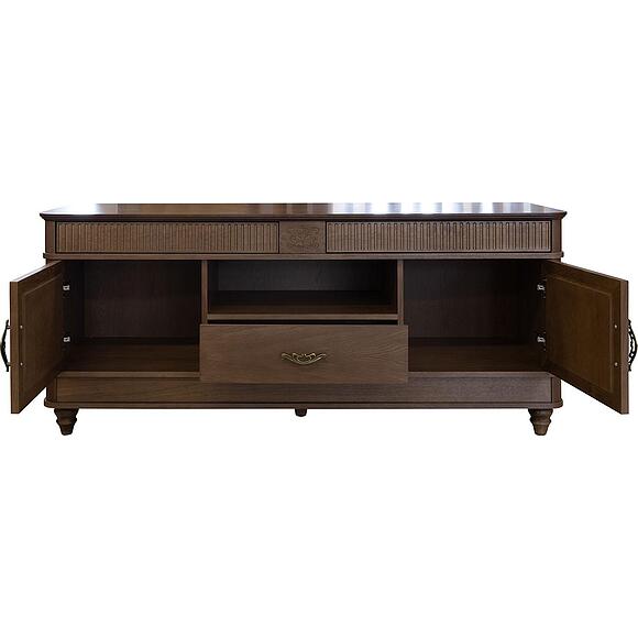 Тумба ТВ «Юстина Люкс» БМ2.690.0.75, Материал: массив дуба, Цвет: Орех