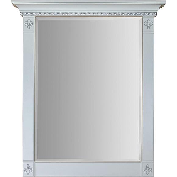 Зеркало «Мартина» П3.573.1.06, Материал: МДФ, Цвет: Молоко с серебром